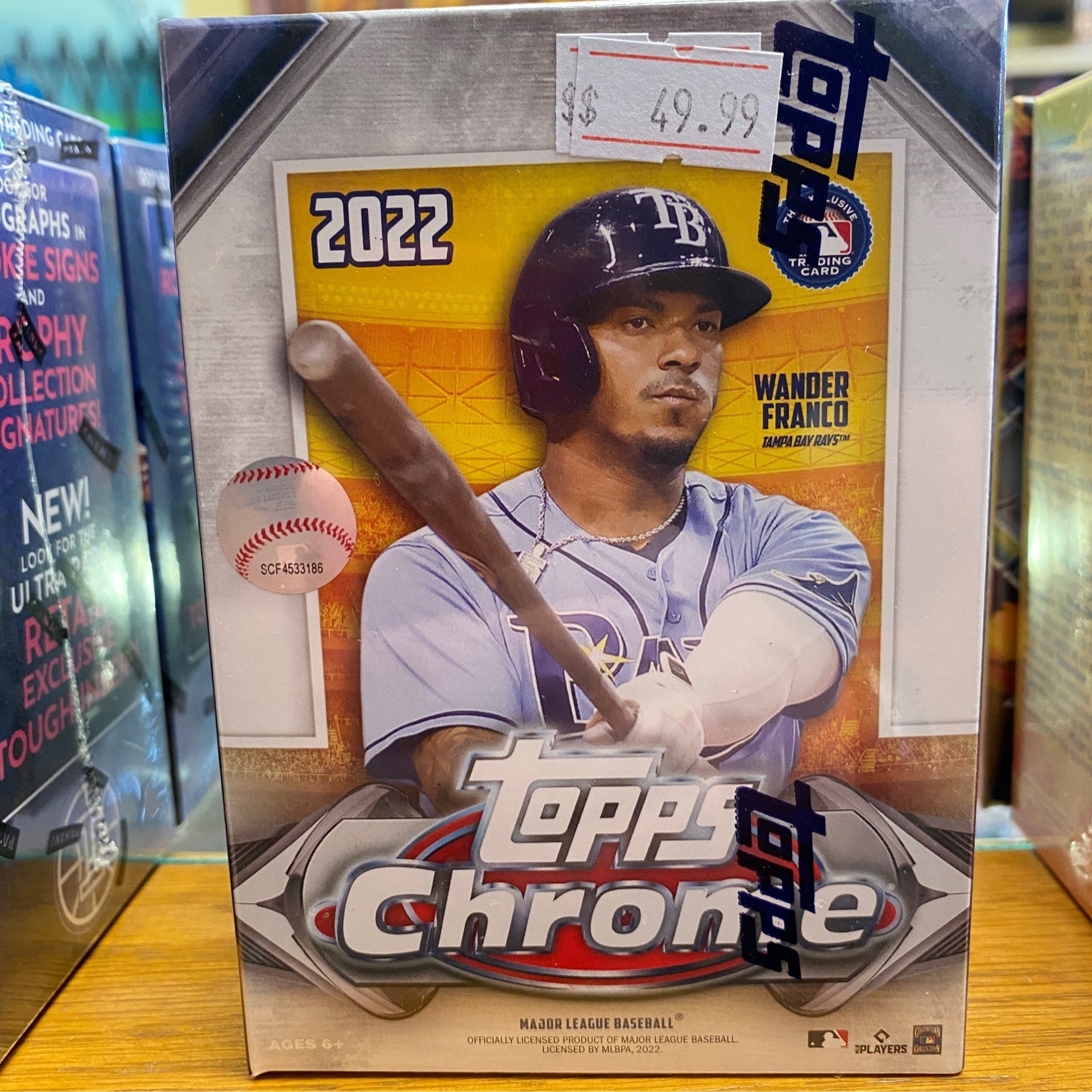 2021 Topps Chrome Baseball Cards Blaster Box 32 Cards. Includes 2 Sepia and  2 Pink Refractors
